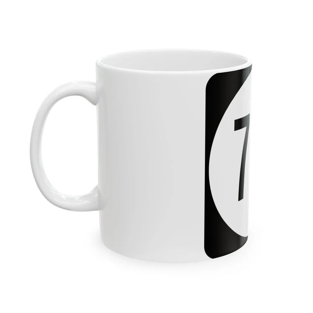 Circle sign 771 Virginia (Virginia) (Road Sign) White Coffee Mug - Go Mug Yourself
