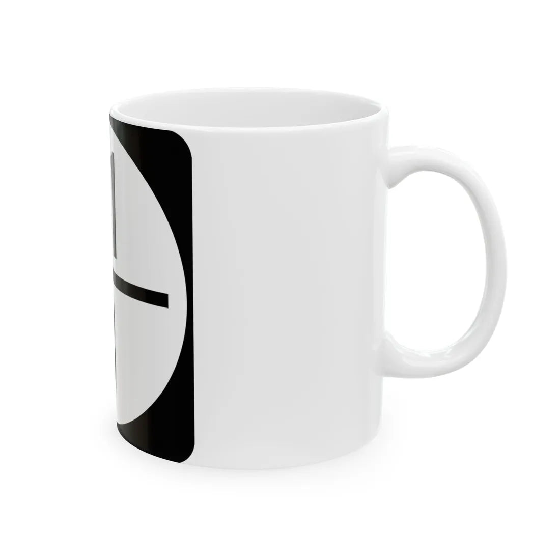 Circle sign 81-8 (Virginia) (Road Sign) White Coffee Mug - Go Mug Yourself