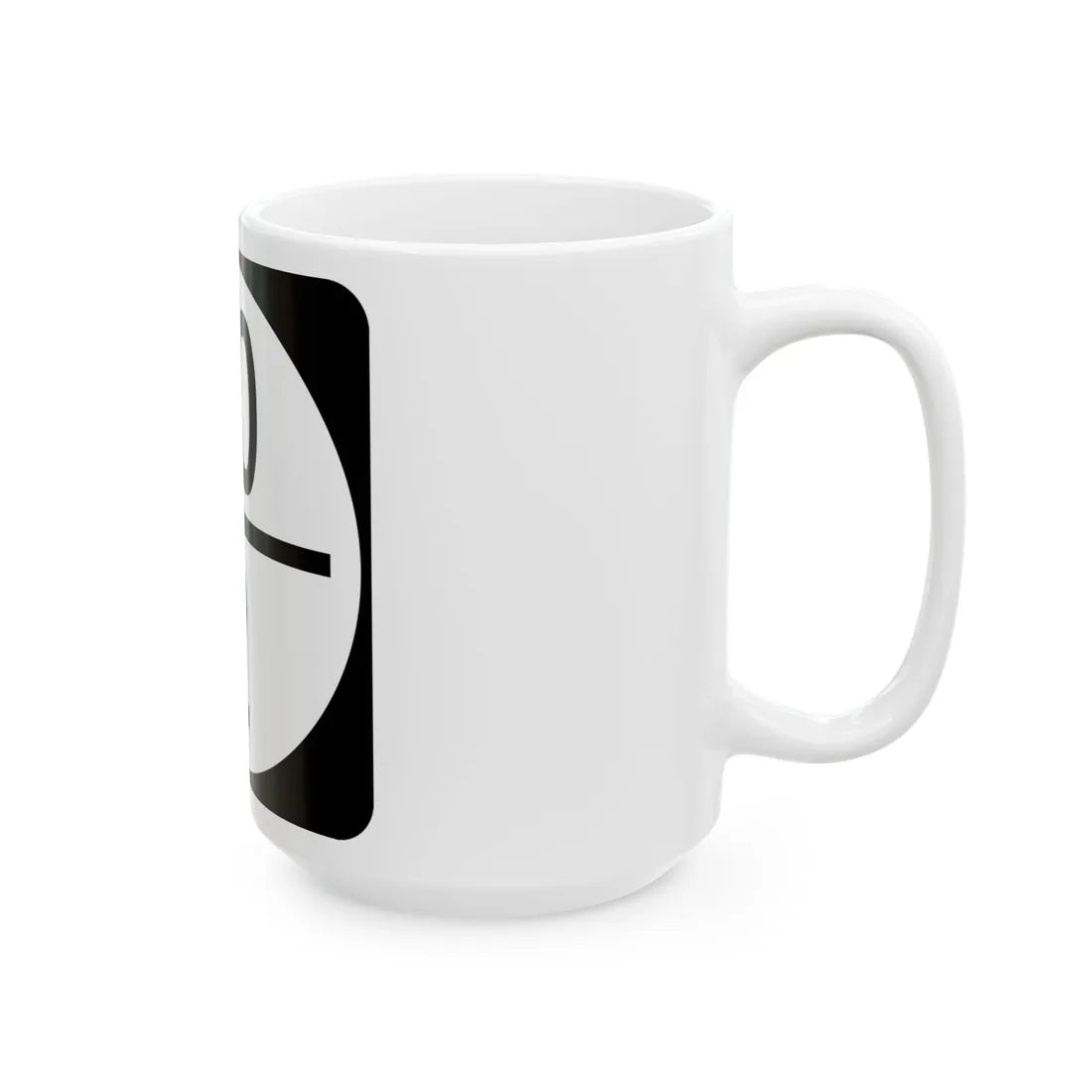 Circle sign 90-2 (Virginia) (Road Sign) White Coffee Mug - Go Mug Yourself