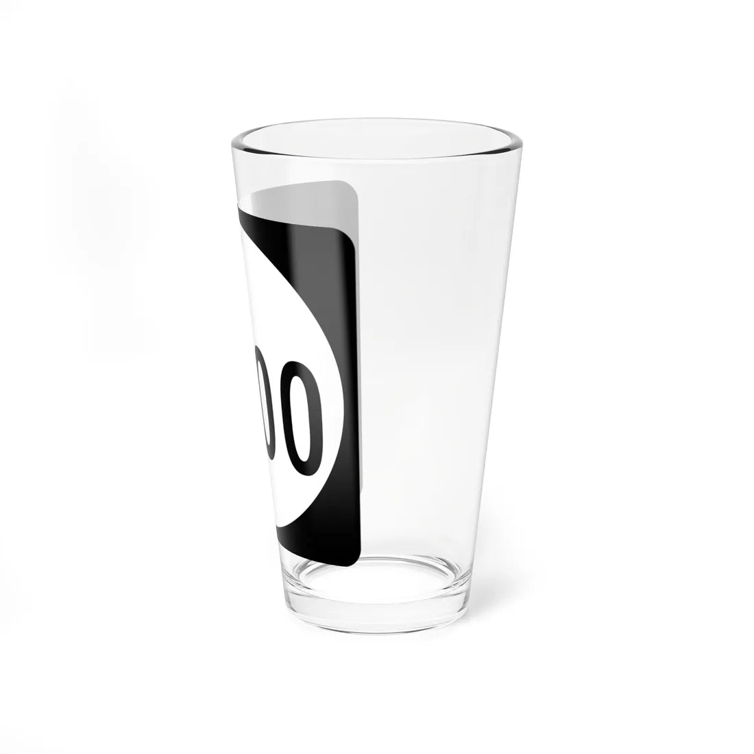 Circle sign F0000 Virginia template (Virginia) (Road Sign) Pint Glass 16oz - Go Mug Yourself