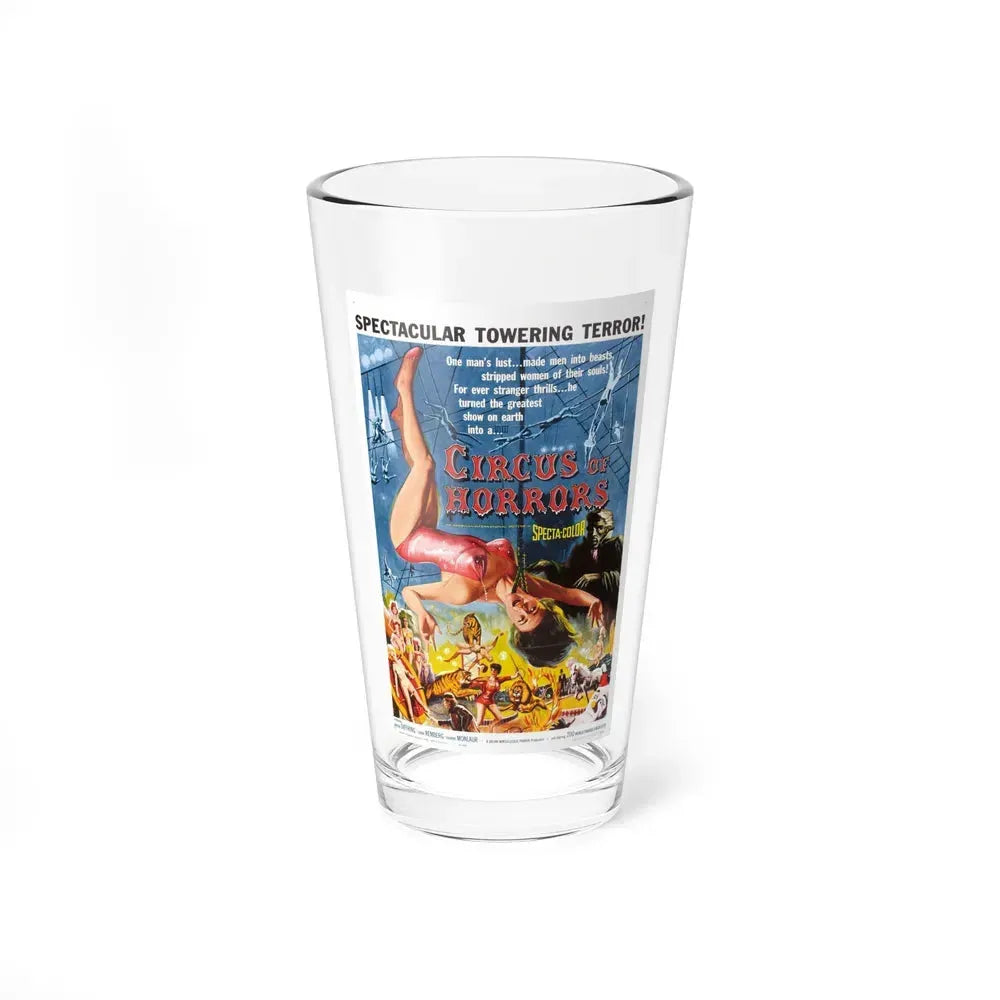 CIRCUS OF HORRORS 1960 Movie Poster - Pint Glass 16oz 16oz - Go Mug Yourself