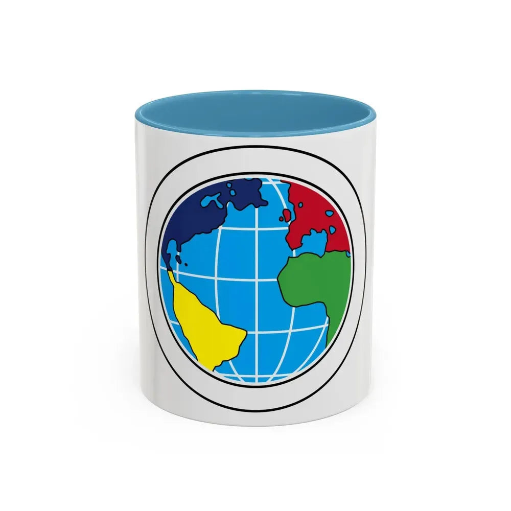 Citizenship in the World (Boy Scout Merit Badge) Accent Coffee Mug 11oz Light Blue - Go Mug Yourself