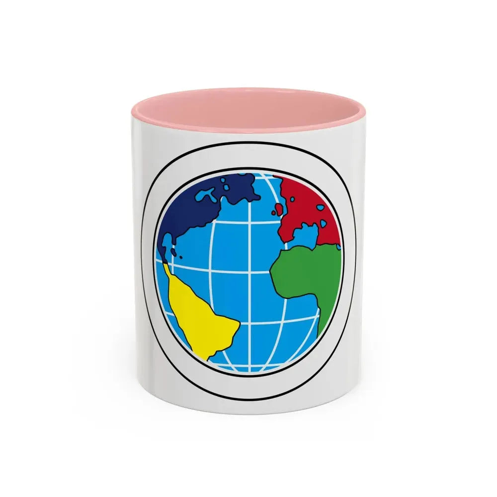 Citizenship in the World (Boy Scout Merit Badge) Accent Coffee Mug 11oz Pink - Go Mug Yourself