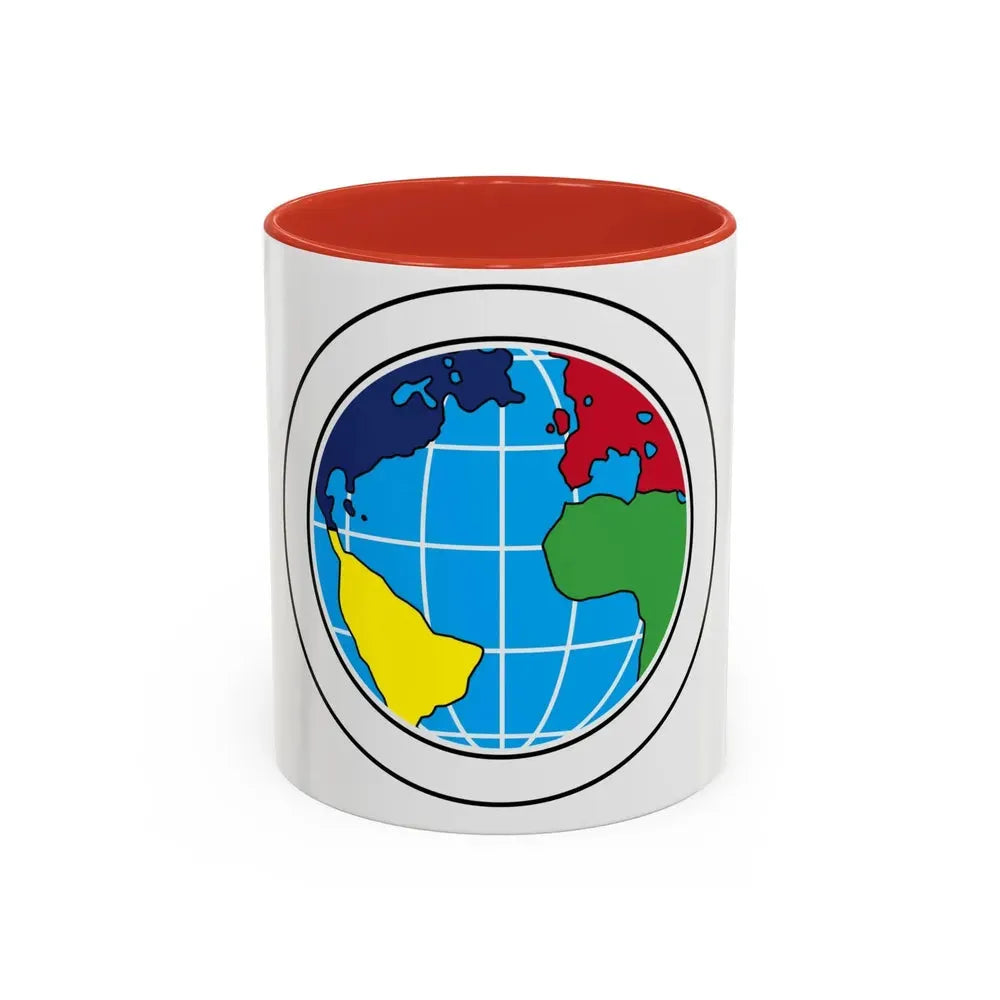 Citizenship in the World (Boy Scout Merit Badge) Accent Coffee Mug 11oz Red - Go Mug Yourself