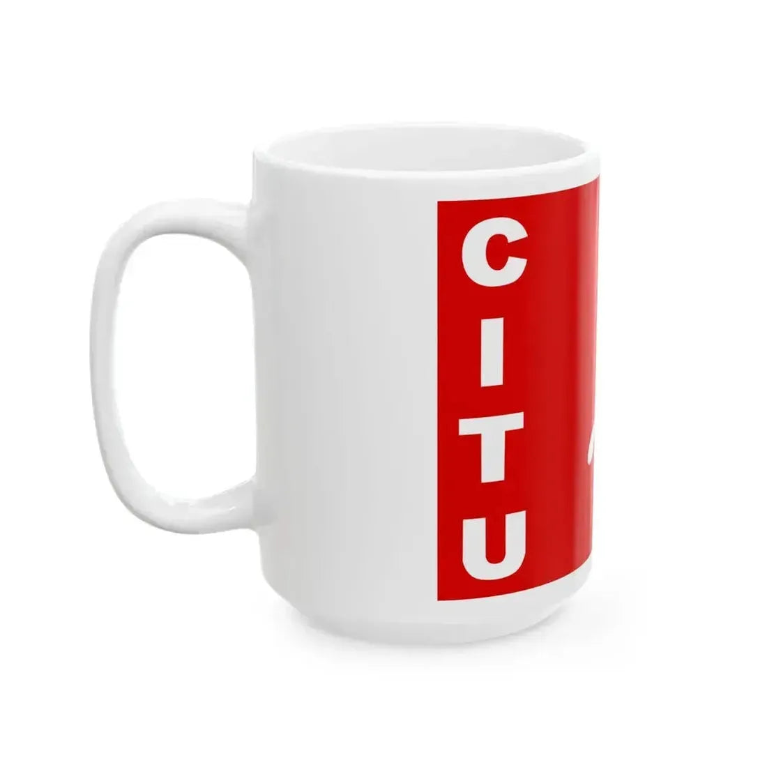 CITU LOGO (India) White Coffee Mug - Go Mug Yourself
