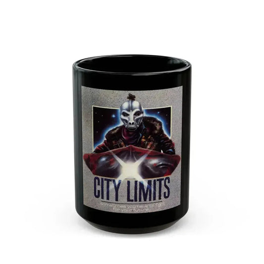 CITY LIMITS 1984 Movie Poster - Black Coffee Mug 15oz - Go Mug Yourself