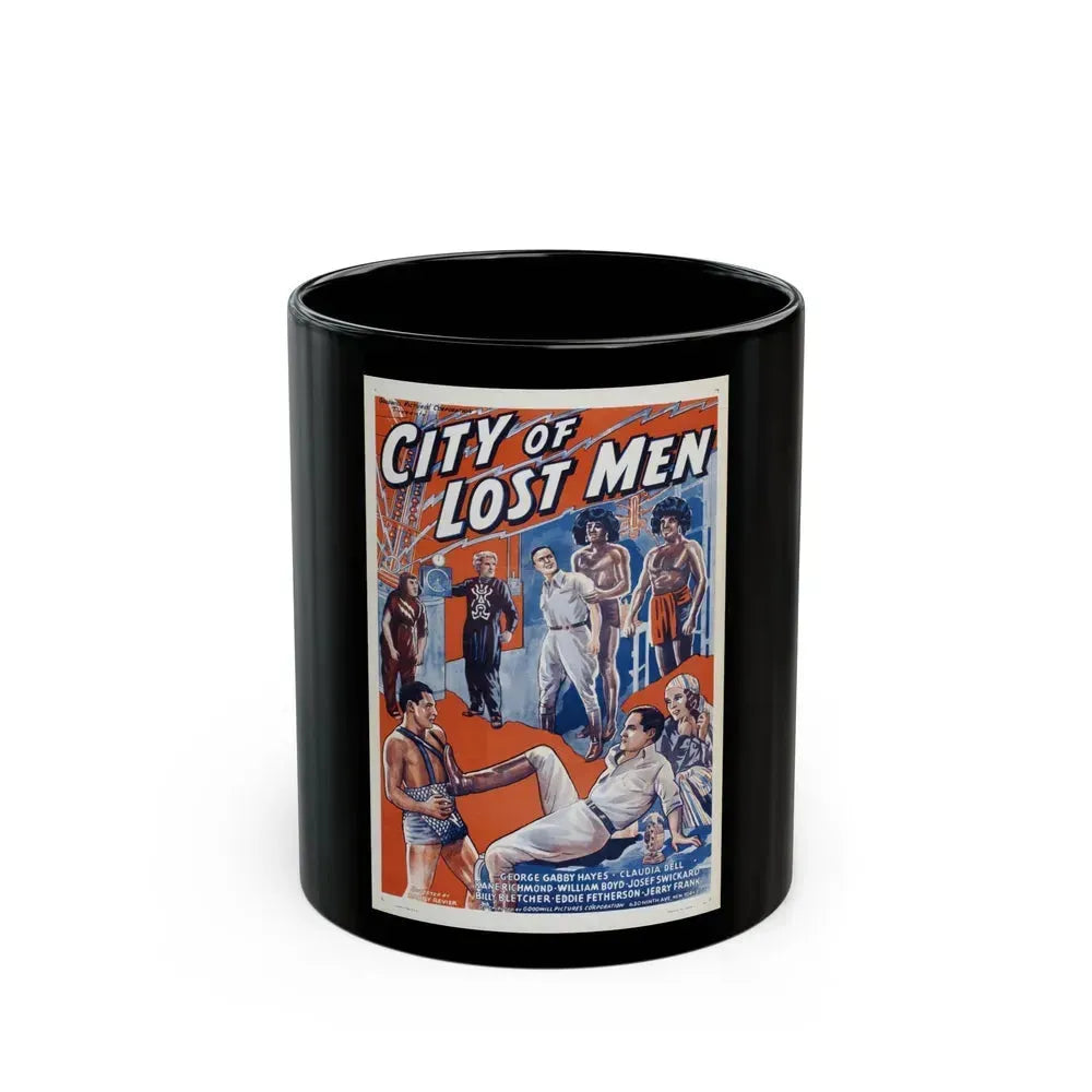 CITY OF LOST MEN 1940 Movie Poster - Black Coffee Mug 11oz - Go Mug Yourself