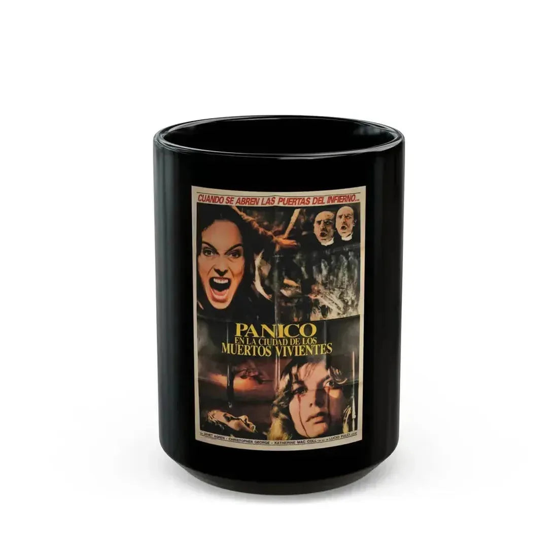 CITY OF THE LIVING DEAD (ARGENTINA) 2 1980 Movie Poster - Black Coffee Mug 15oz - Go Mug Yourself