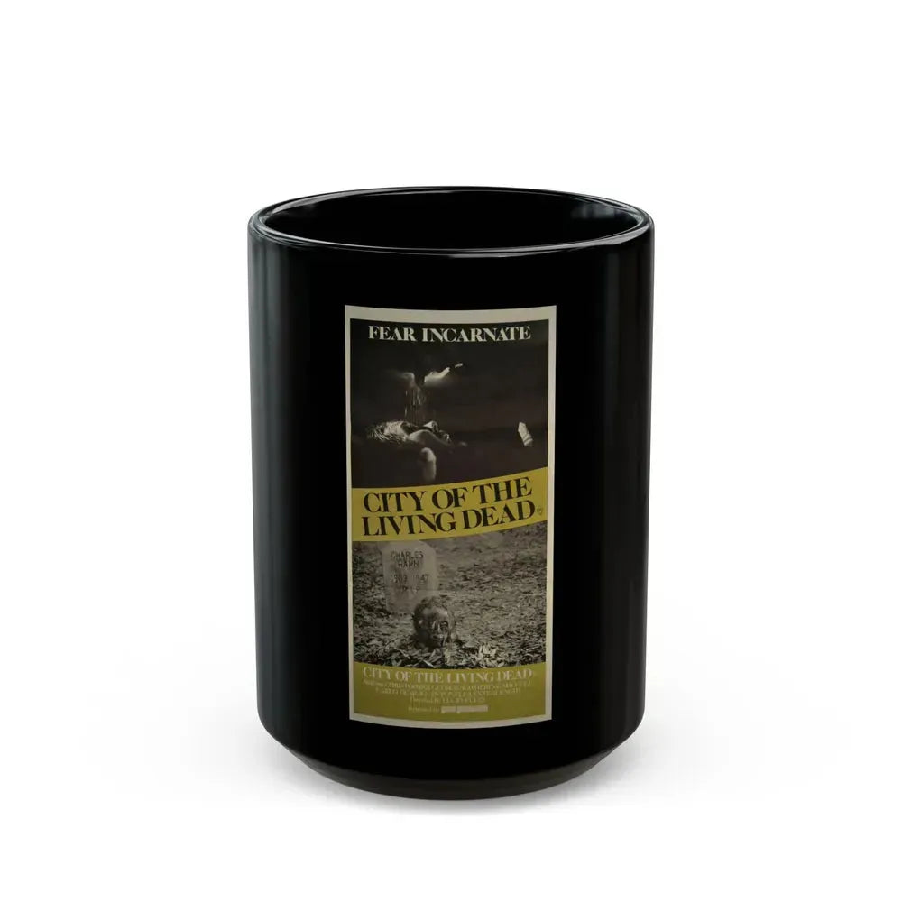CITY OF THE LIVING DEAD (AUSTRALIA) 1980 Movie Poster - Black Coffee Mug 15oz - Go Mug Yourself