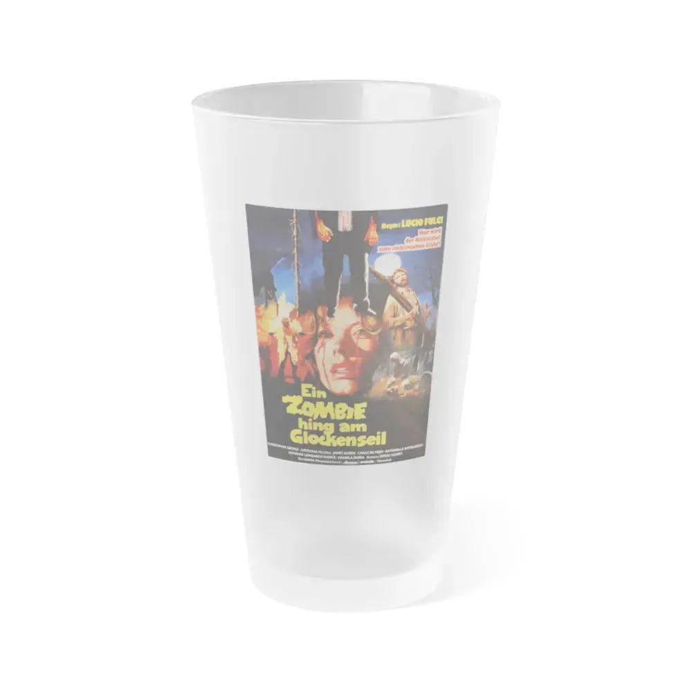 CITY OF THE LIVING DEAD (GERMAN) 1980 Movie Poster - Frosted Pint Glass 16oz 16oz Frosted - Go Mug Yourself