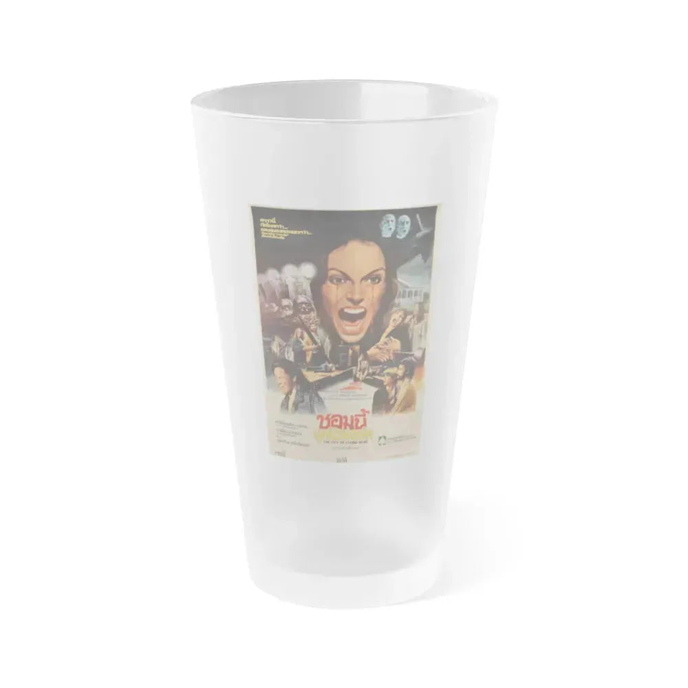 CITY OF THE LIVING DEAD (THAI) 1980 Movie Poster - Frosted Pint Glass 16oz 16oz Frosted - Go Mug Yourself