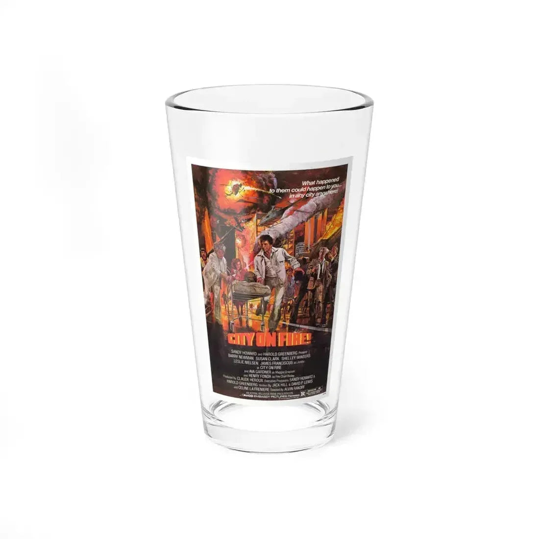 CITY ON FIRE 1979 Movie Poster - Pint Glass 16oz 16oz - Go Mug Yourself