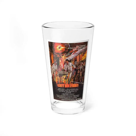 CITY ON FIRE 1979 Movie Poster - Pint Glass 16oz 16oz - Go Mug Yourself