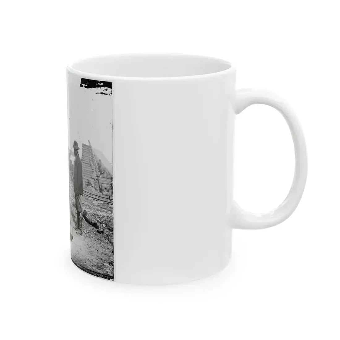 City Point, Va. African American Army Cook At Work (U.S. Civil War) White Coffee Mug - Go Mug Yourself