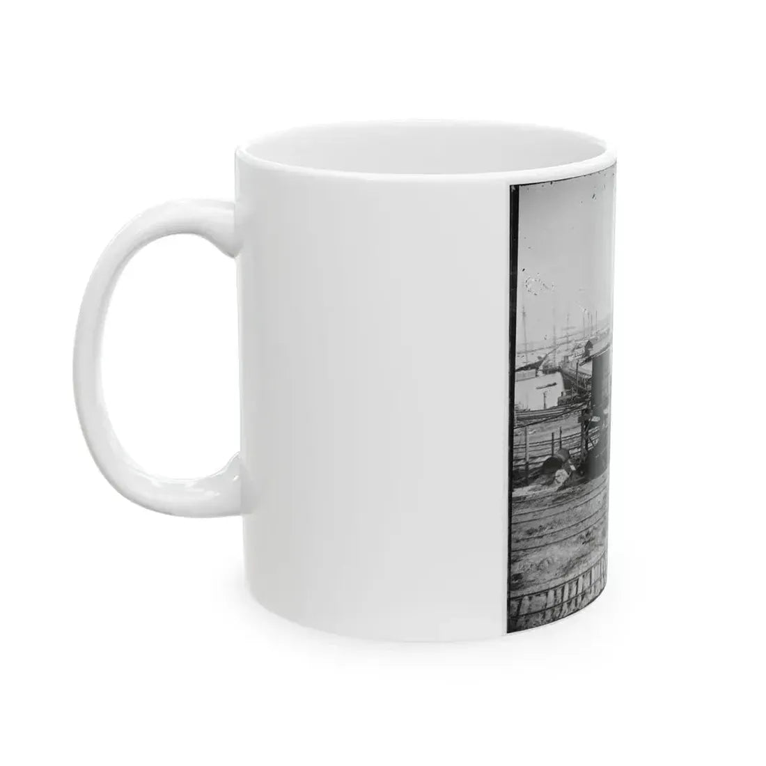City Point, Va. Another Locomotive At The Same Point (U.S. Civil War) White Coffee Mug - Go Mug Yourself