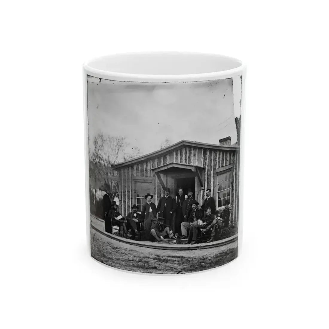 City Point, Va. Members Of Gen. Ulysses S. Grant's Staff (U.S. Civil War) White Coffee Mug 11oz - Go Mug Yourself