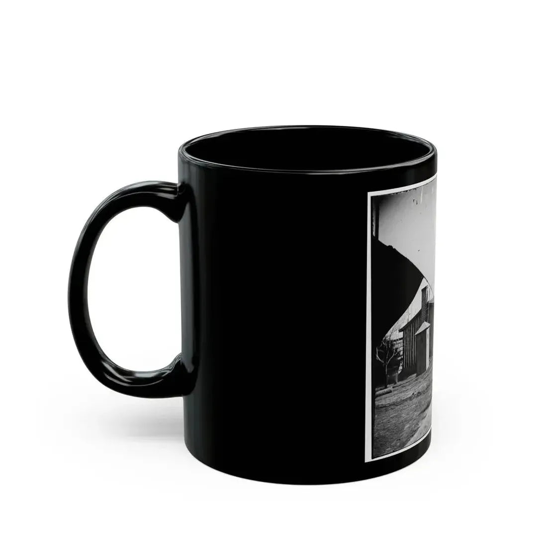 City Point, Va. Rear View Of Gen. Ulysses S. Grant's Headquarters (U.S. Civil War) Black Coffee Mug - Go Mug Yourself