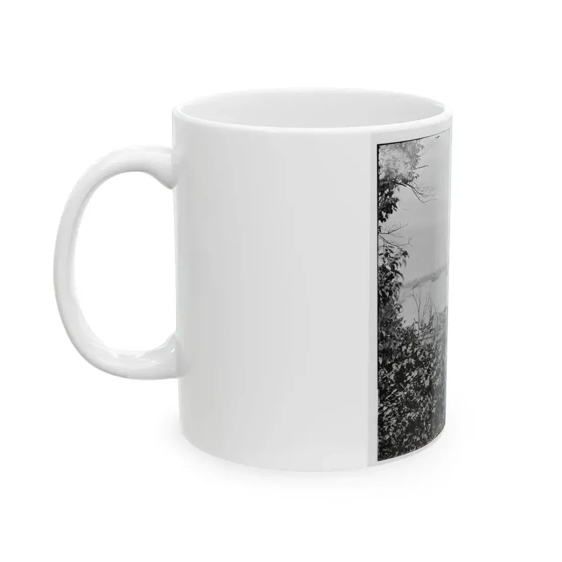 City Point, Va. View Of Waterfront With Federal Supply Boats (U.S. Civil War) White Coffee Mug - Go Mug Yourself
