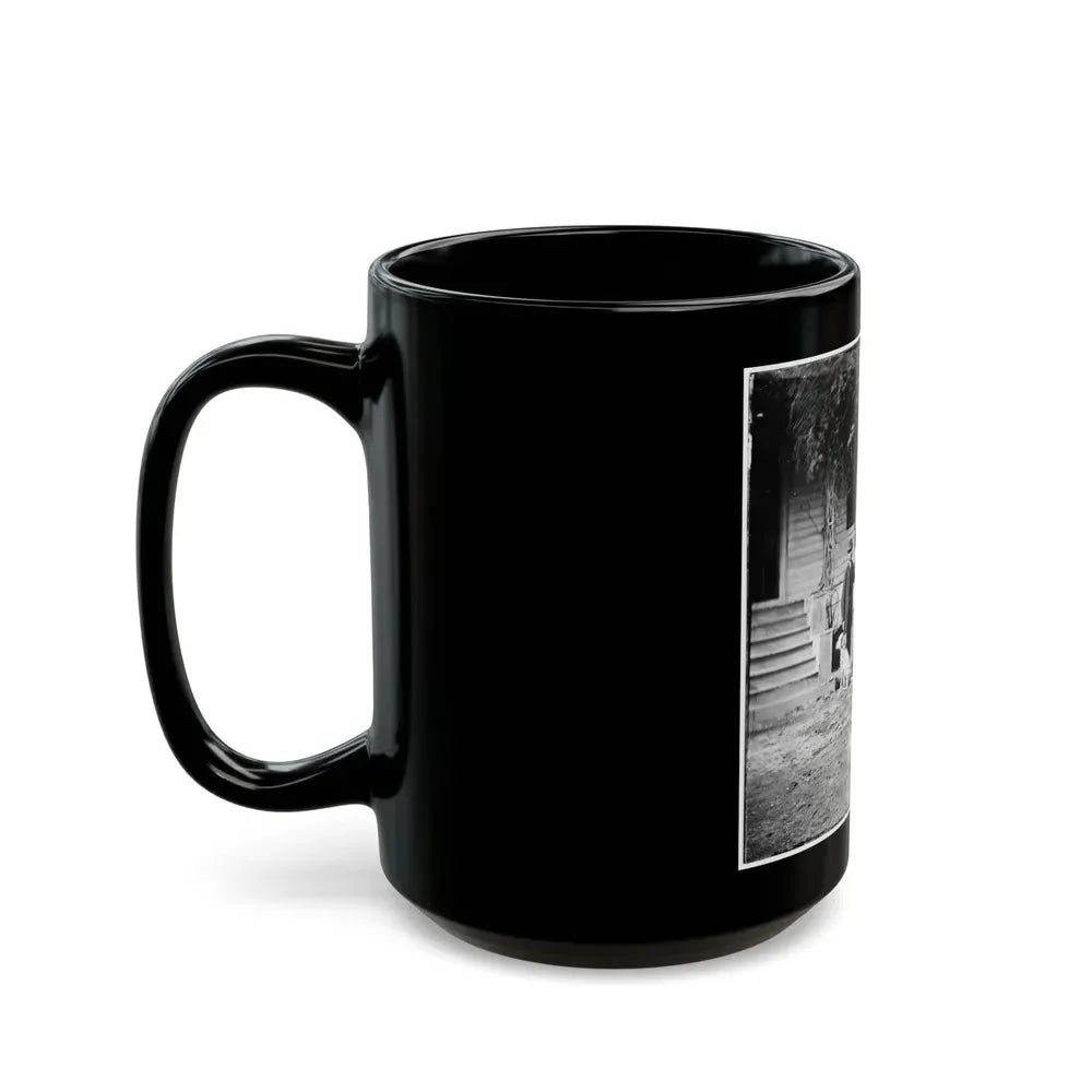 City Point, Virginia. Gen. Rufus Ingalls' Horse And Dog (U.S. Civil War) Black Coffee Mug - Go Mug Yourself