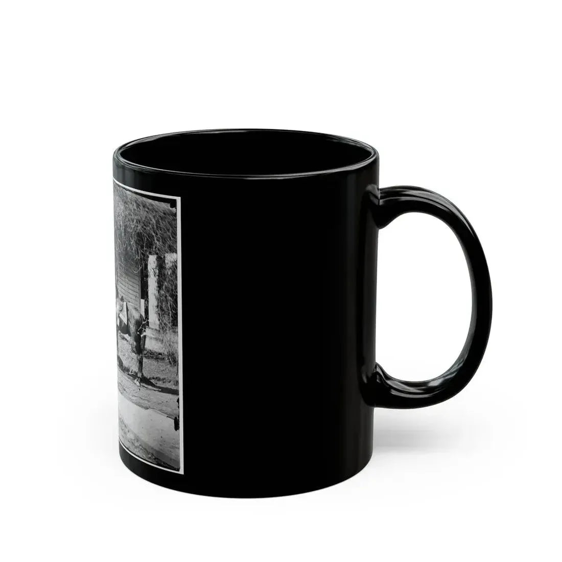 City Point, Virginia. Gen. Rufus Ingalls' Horse And Dog (U.S. Civil War) Black Coffee Mug - Go Mug Yourself