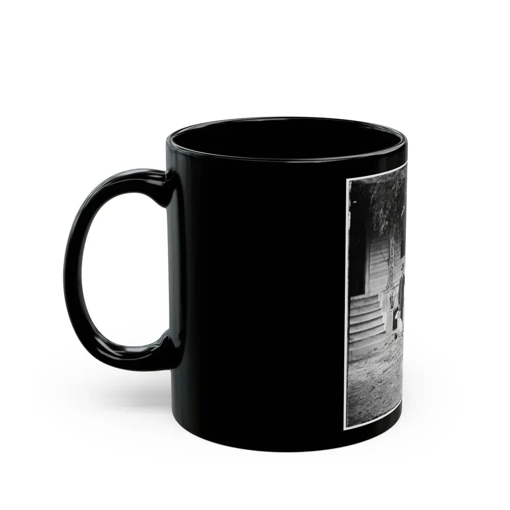 City Point, Virginia. Gen. Rufus Ingalls' Horse And Dog (U.S. Civil War) Black Coffee Mug - Go Mug Yourself