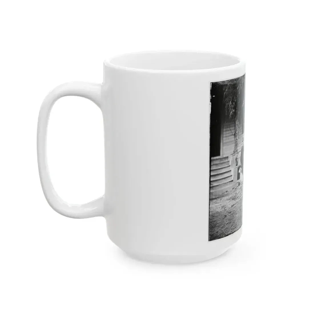 City Point, Virginia. Gen. Rufus Ingalls' Horse And Dog (U.S. Civil War) White Coffee Mug - Go Mug Yourself