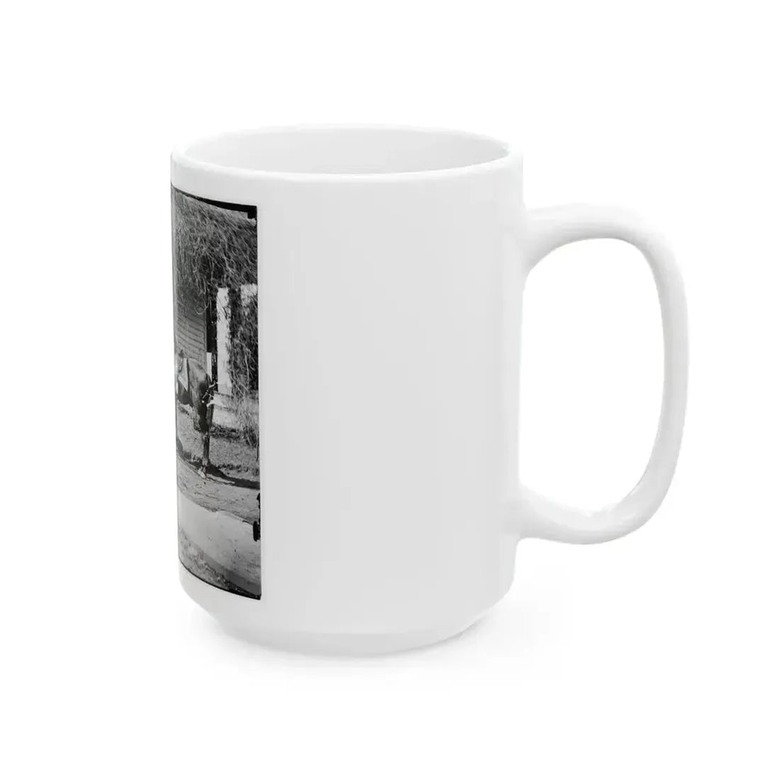 City Point, Virginia. Gen. Rufus Ingalls' Horse And Dog (U.S. Civil War) White Coffee Mug - Go Mug Yourself