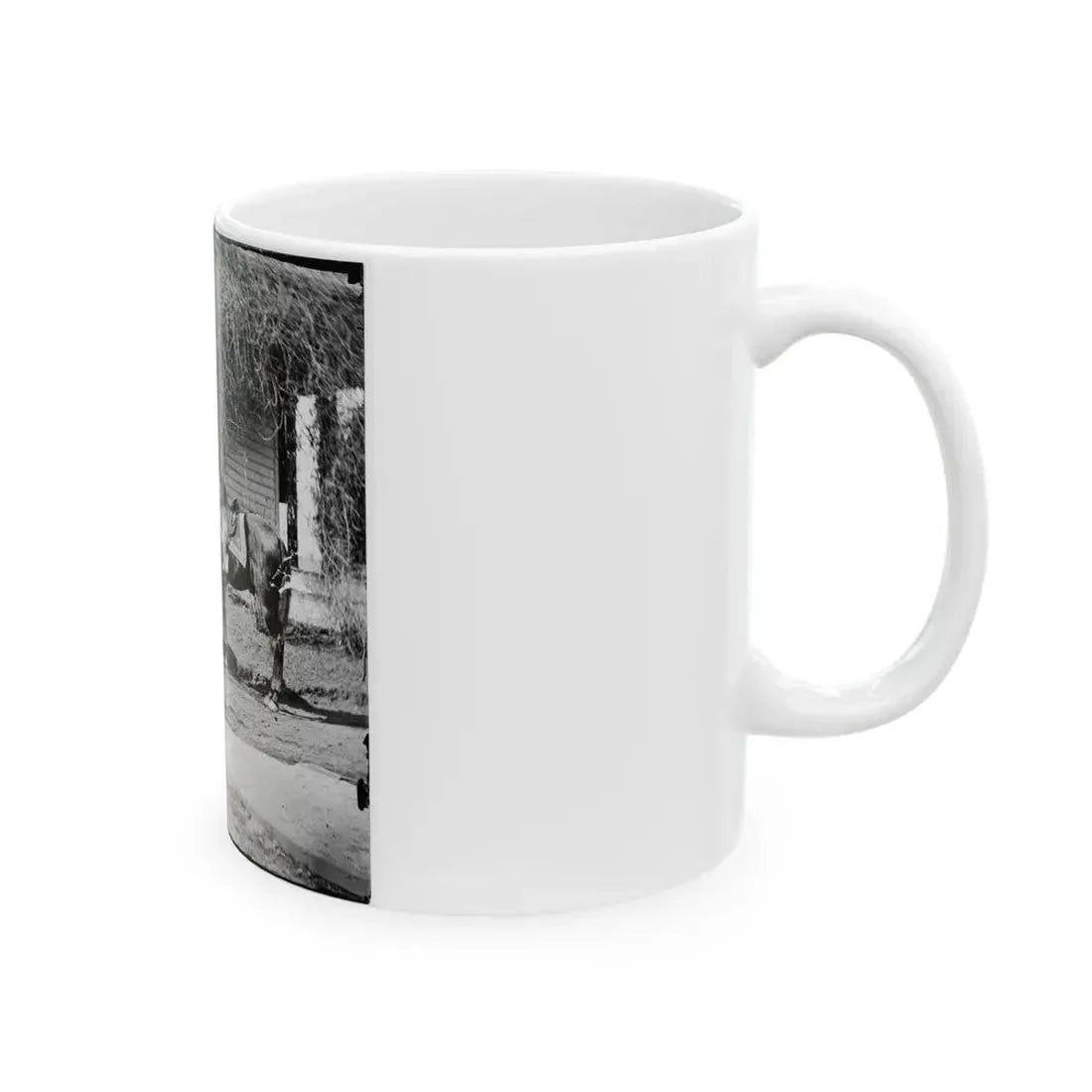 City Point, Virginia. Gen. Rufus Ingalls' Horse And Dog (U.S. Civil War) White Coffee Mug - Go Mug Yourself