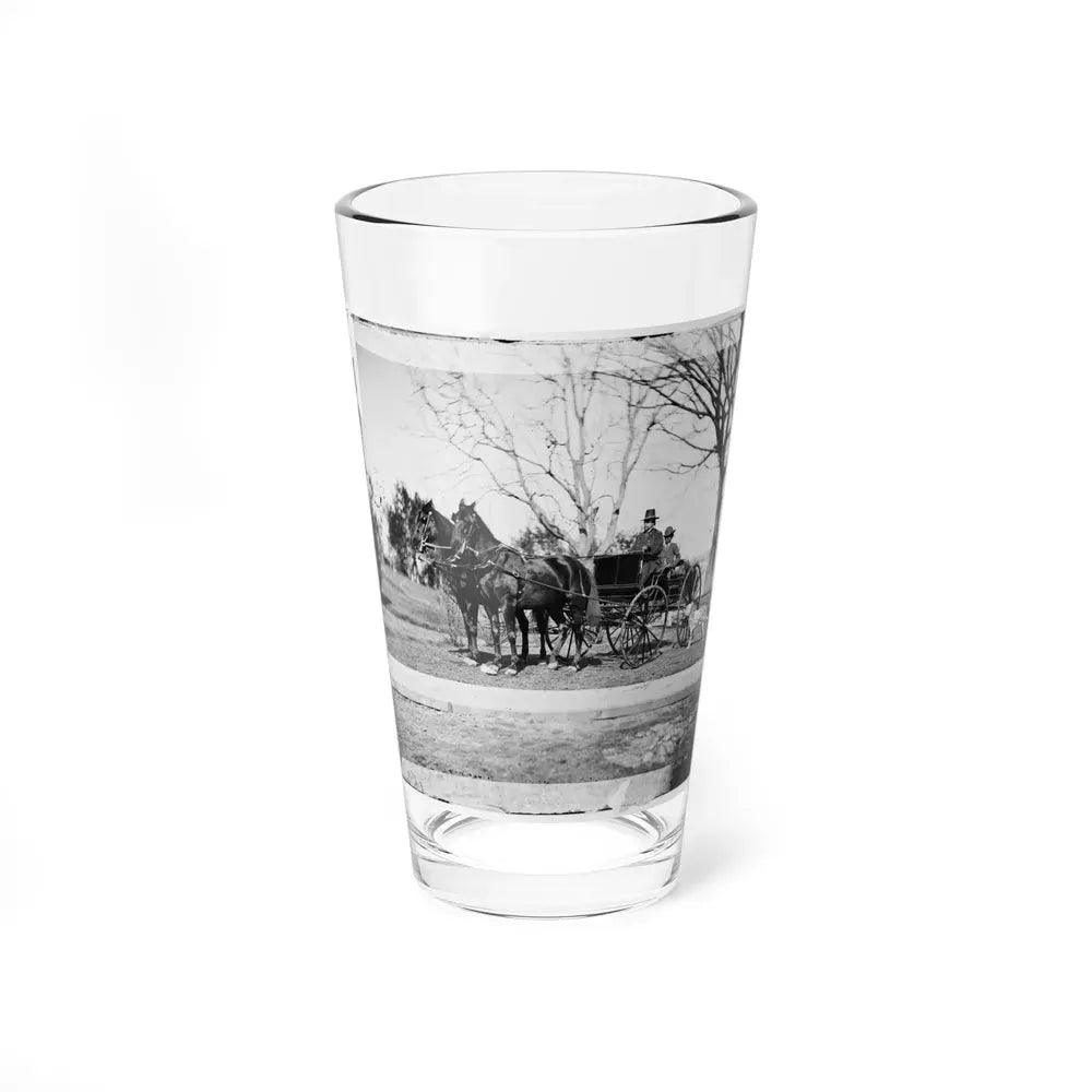 City Point, Virginia. Gen. Rufus Ingalls In Buggy With Colored Boy (U.S. Civil War) Pint Glass 16oz 16oz - Go Mug Yourself
