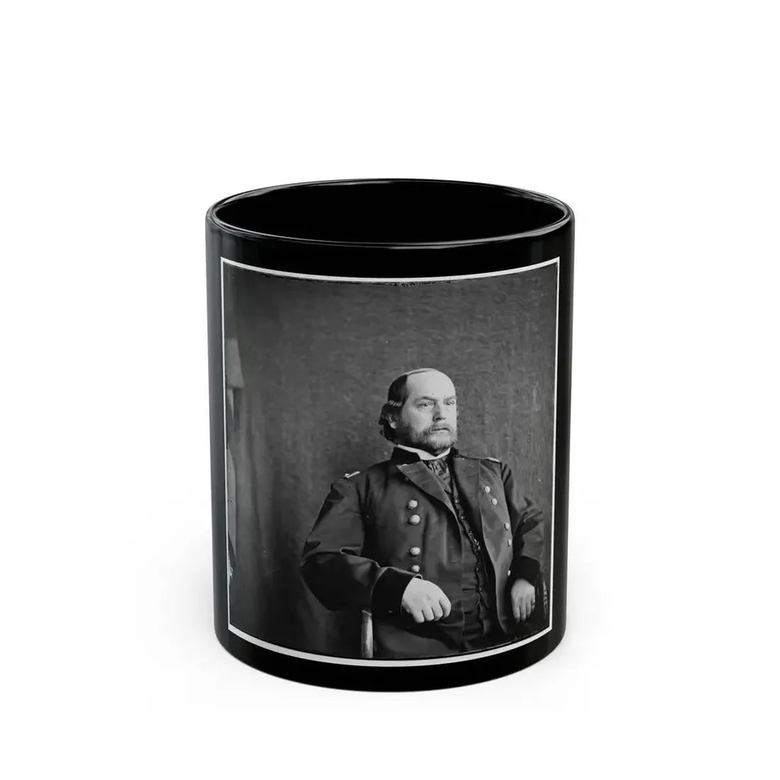 City Point, Virginia. General Rufus Ingalls, U.S.A. (U.S. Civil War) Black Coffee Mug 11oz - Go Mug Yourself