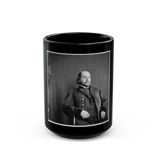 City Point, Virginia. General Rufus Ingalls, U.S.A. (U.S. Civil War) Black Coffee Mug 15oz - Go Mug Yourself