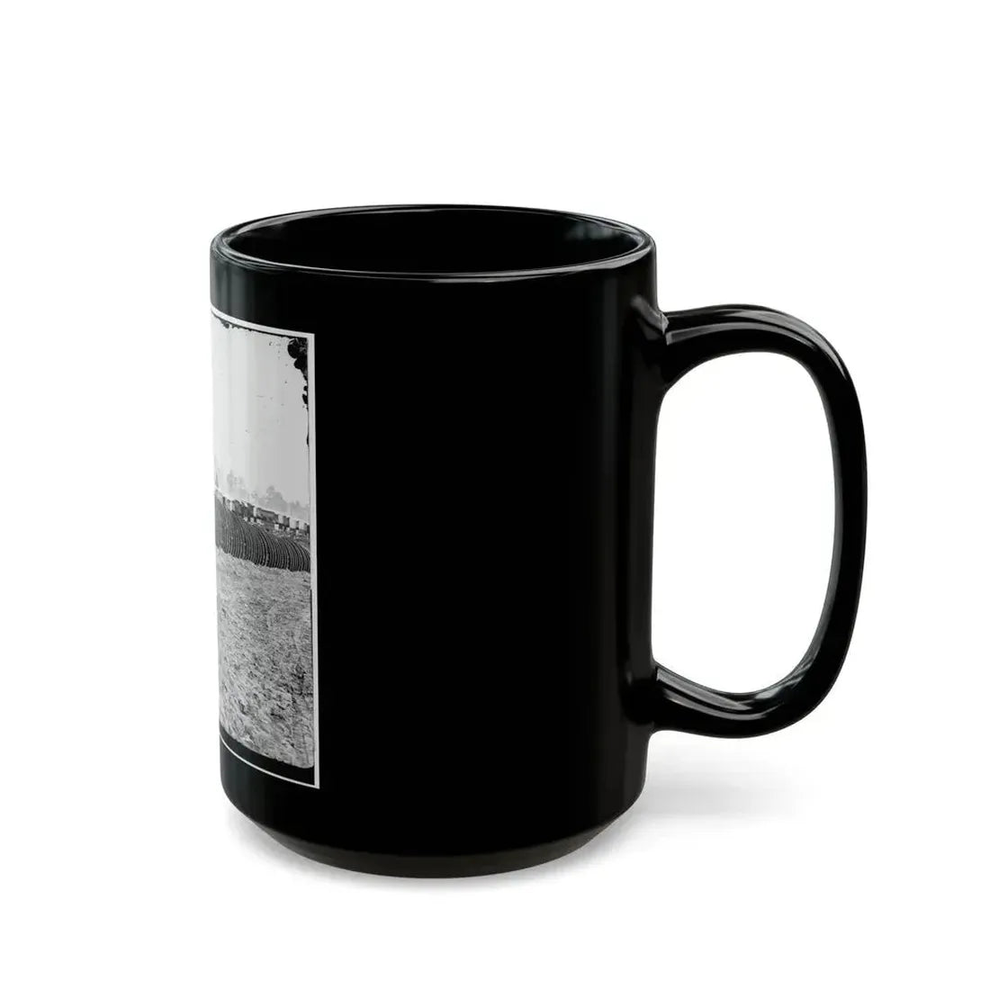 City Point, Virginia (Vicinity). Park Of Army Wagon Wheels (U.S. Civil War) Black Coffee Mug - Go Mug Yourself