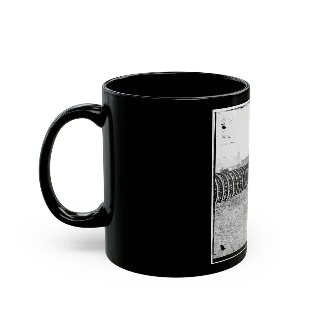 City Point, Virginia (Vicinity). Park Of Army Wagon Wheels (U.S. Civil War) Black Coffee Mug - Go Mug Yourself