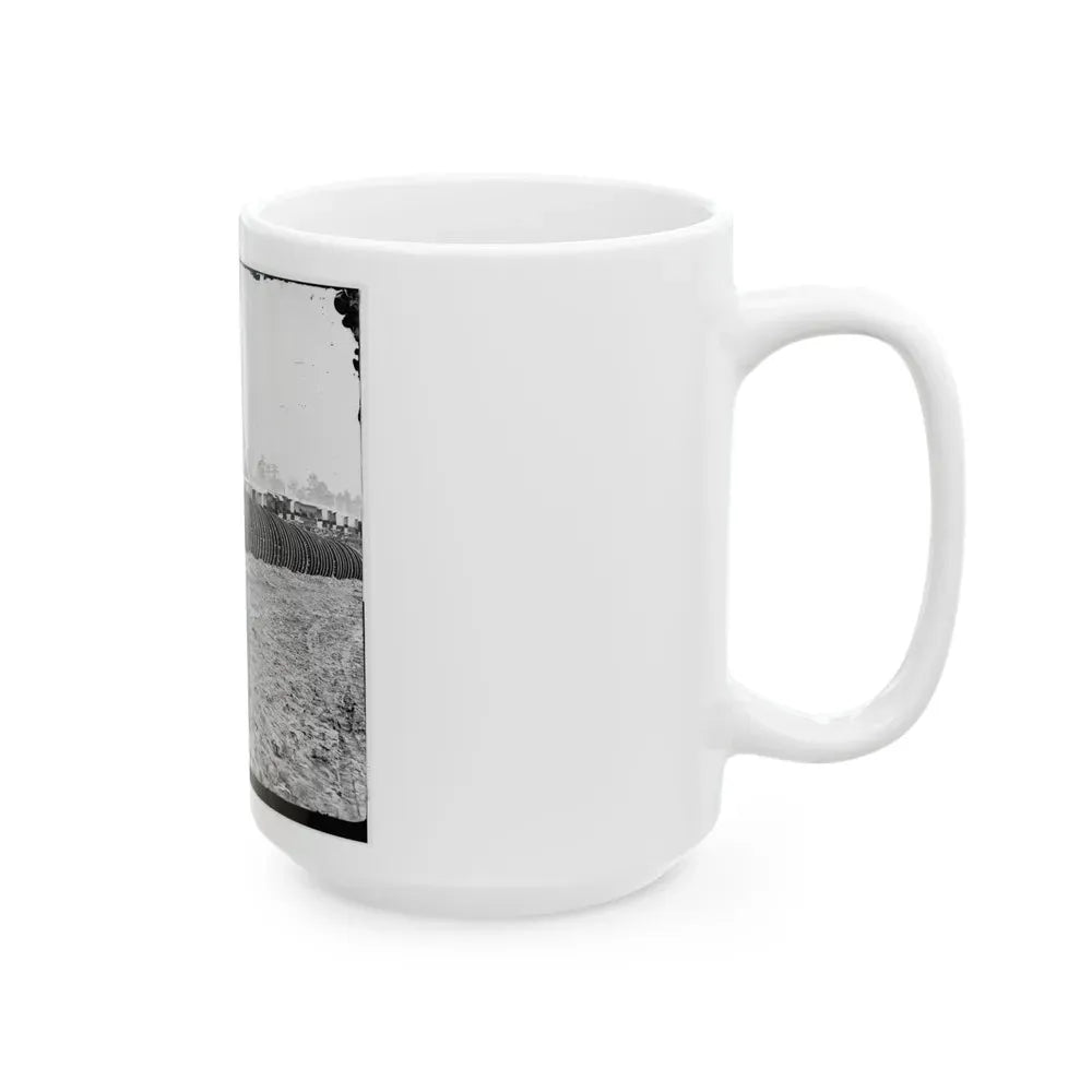 City Point, Virginia (Vicinity). Park Of Army Wagon Wheels (U.S. Civil War) White Coffee Mug - Go Mug Yourself