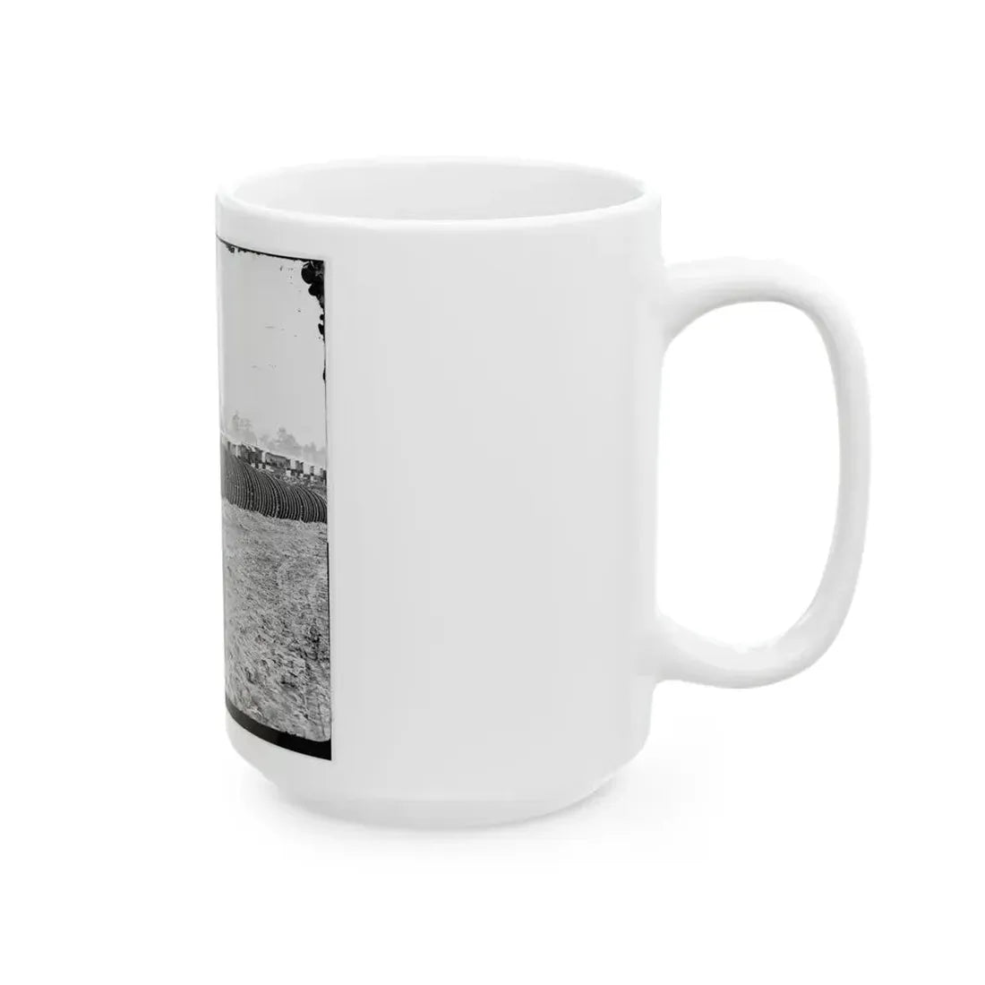 City Point, Virginia (Vicinity). Park Of Army Wagon Wheels (U.S. Civil War) White Coffee Mug - Go Mug Yourself