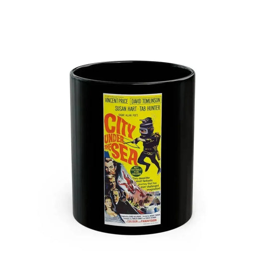 CITY UNDER THE SEA (WAR GODS OF THE DEEP) 1965 Movie Poster - Black Coffee Mug 11oz - Go Mug Yourself