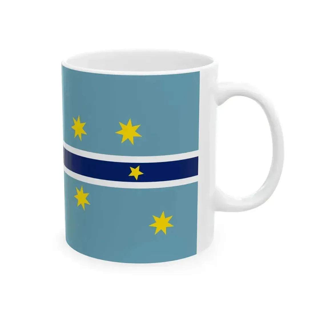 Civil Air Ensign of Australia 1935-1948 (Australia) White Coffee Mug - Go Mug Yourself