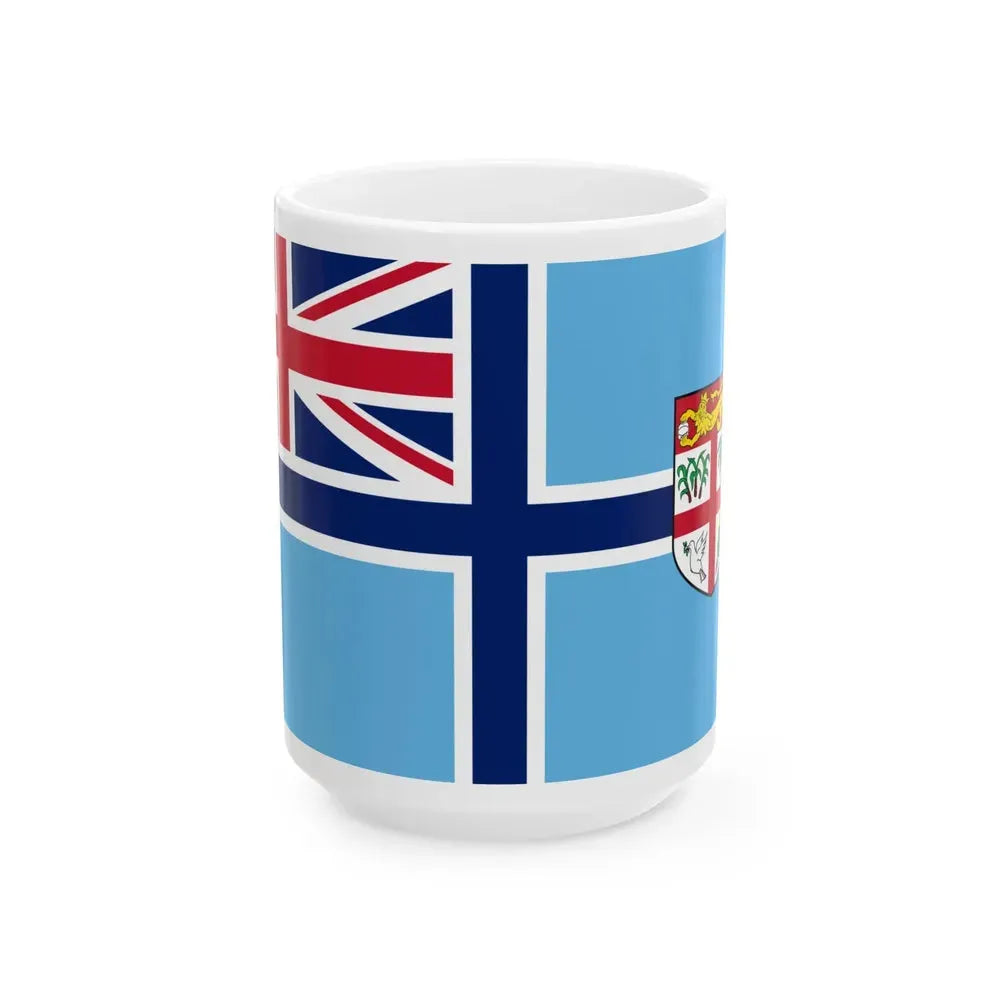 Civil Air Ensign of Fiji (Fiji) White Coffee Mug 15oz - Go Mug Yourself