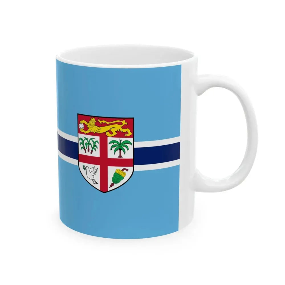 Civil Air Ensign of Fiji (Fiji) White Coffee Mug - Go Mug Yourself