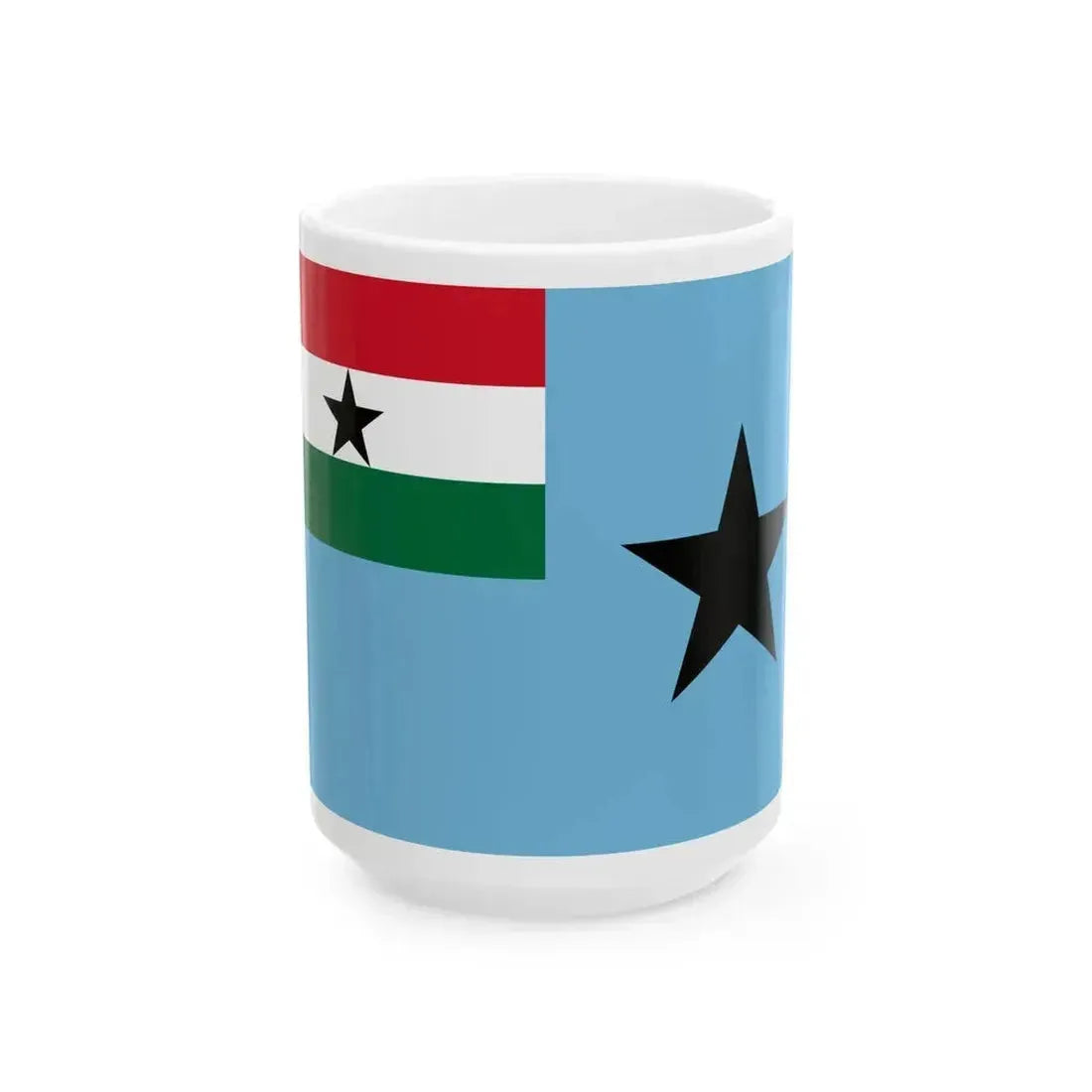 Civil Air Ensign of Ghana 1964-1966 (Ghana) White Coffee Mug 15oz - Go Mug Yourself
