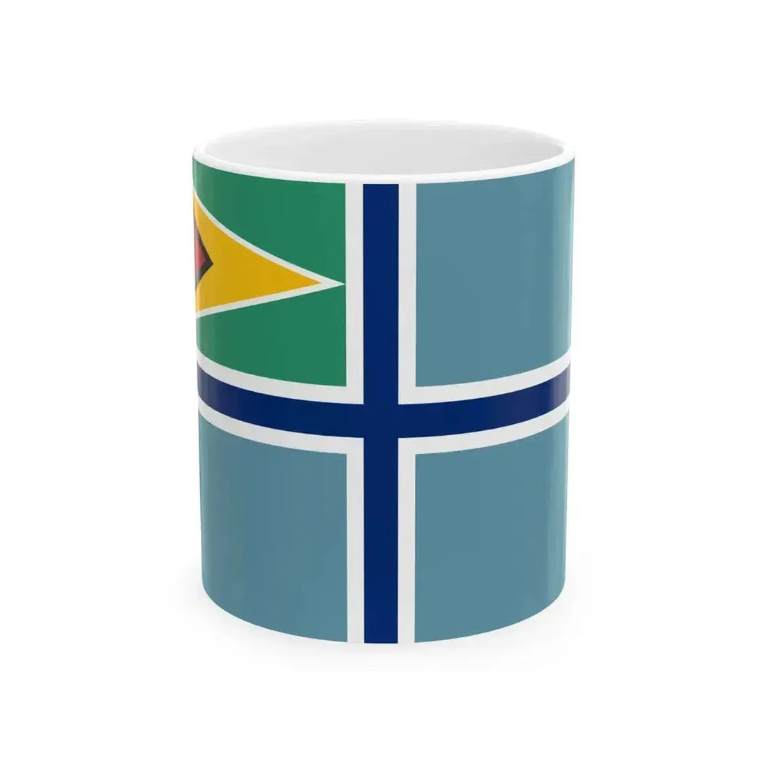 Civil Air Ensign of Guyana (Guyana) White Coffee Mug 11oz - Go Mug Yourself