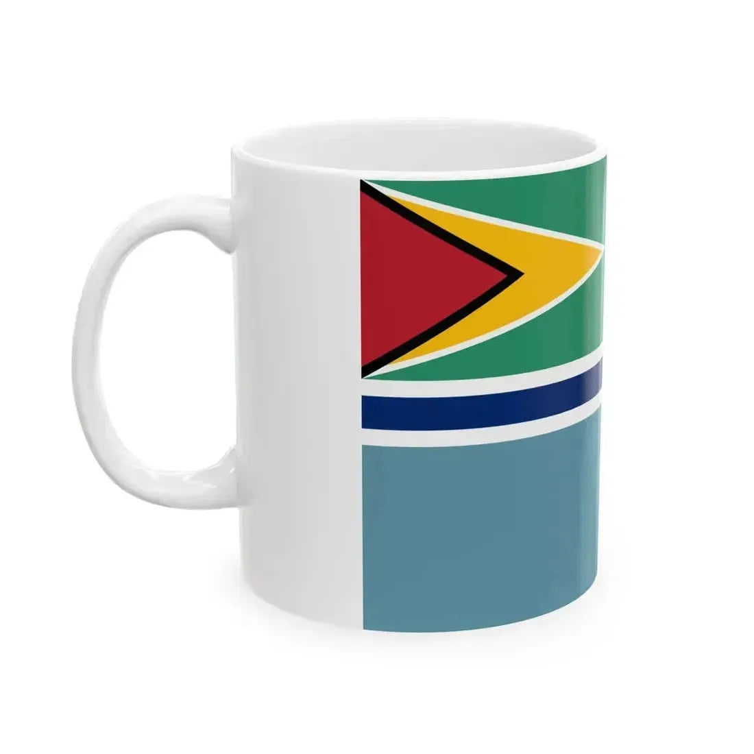 Civil Air Ensign of Guyana (Guyana) White Coffee Mug - Go Mug Yourself