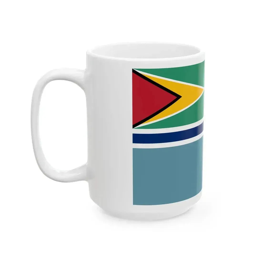 Civil Air Ensign of Guyana (Guyana) White Coffee Mug - Go Mug Yourself