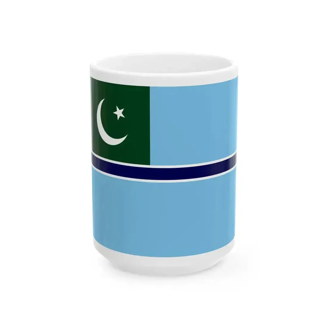 Civil Air Ensign of Pakistan (Pakistan) White Coffee Mug 15oz - Go Mug Yourself