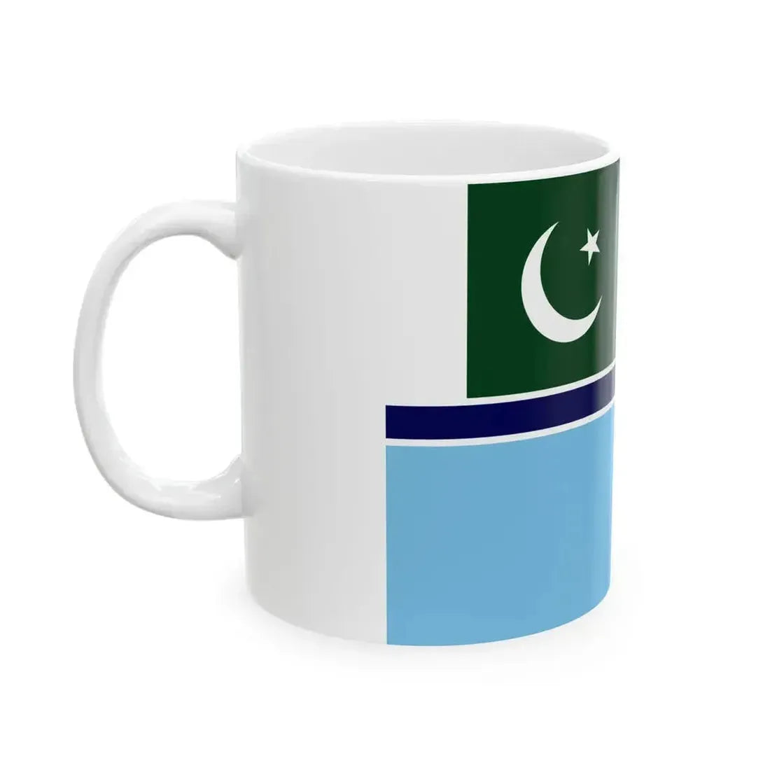 Civil Air Ensign of Pakistan (Pakistan) White Coffee Mug - Go Mug Yourself