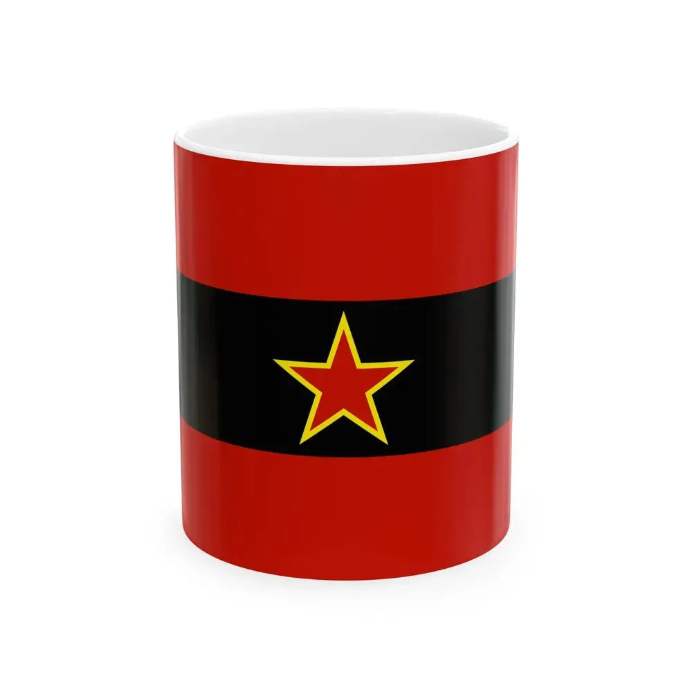 Civil Ensign of Albania 1945-1992 (Albania) White Coffee Mug 11oz - Go Mug Yourself