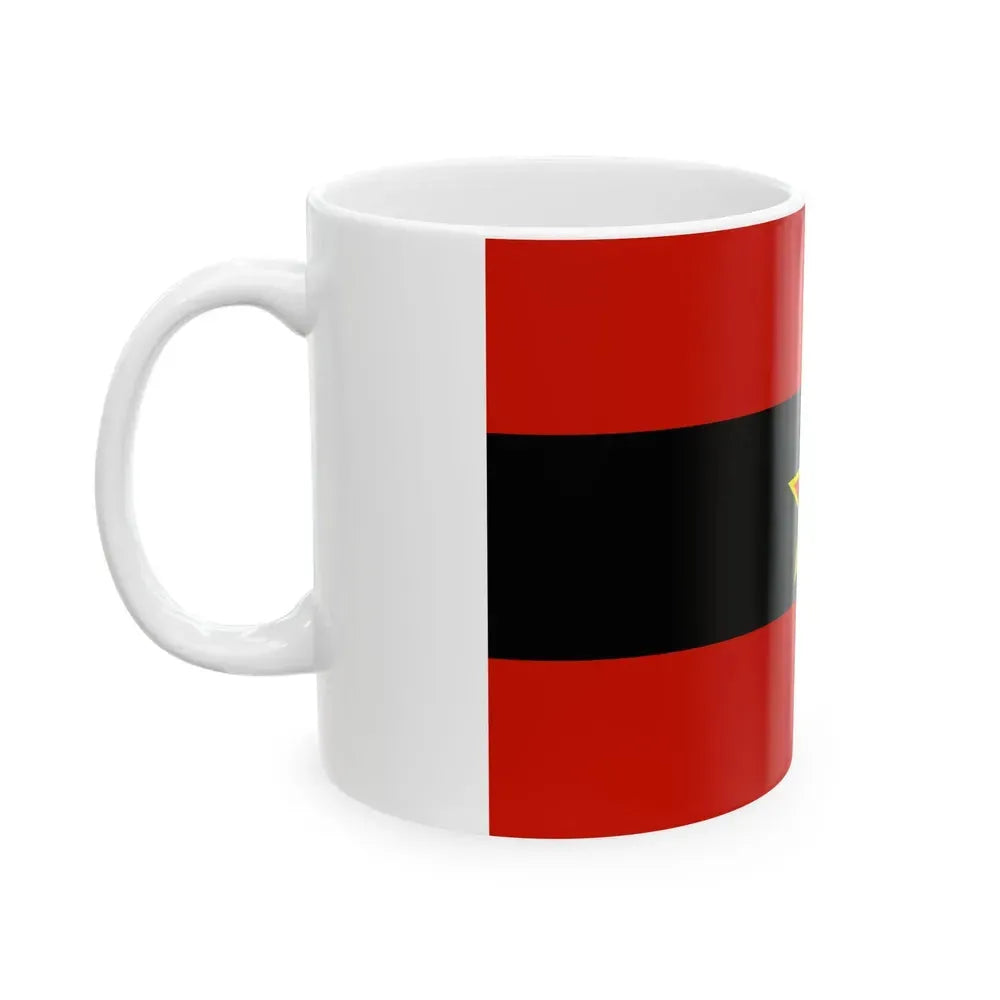 Civil Ensign of Albania 1945-1992 (Albania) White Coffee Mug - Go Mug Yourself
