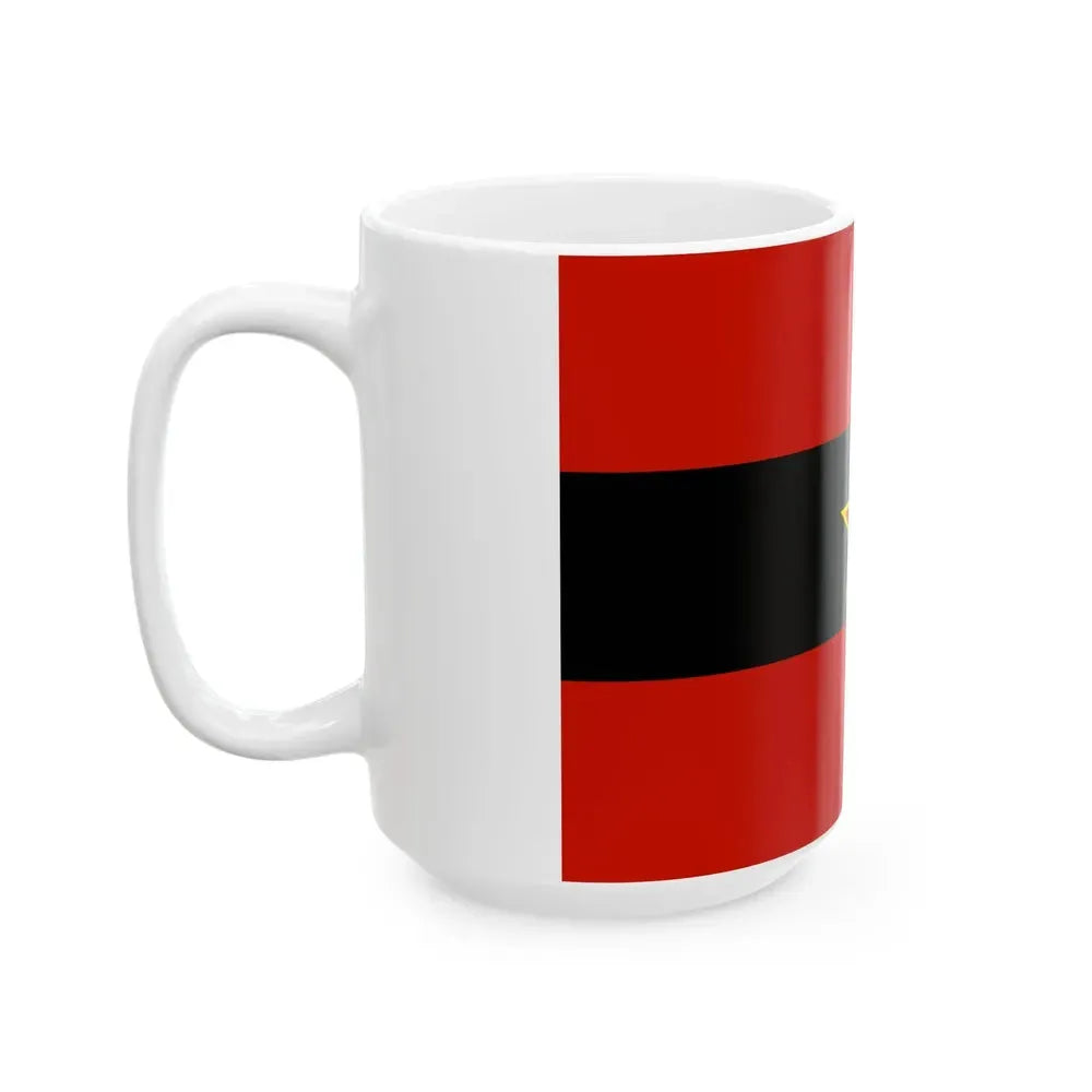 Civil Ensign of Albania 1945-1992 (Albania) White Coffee Mug - Go Mug Yourself