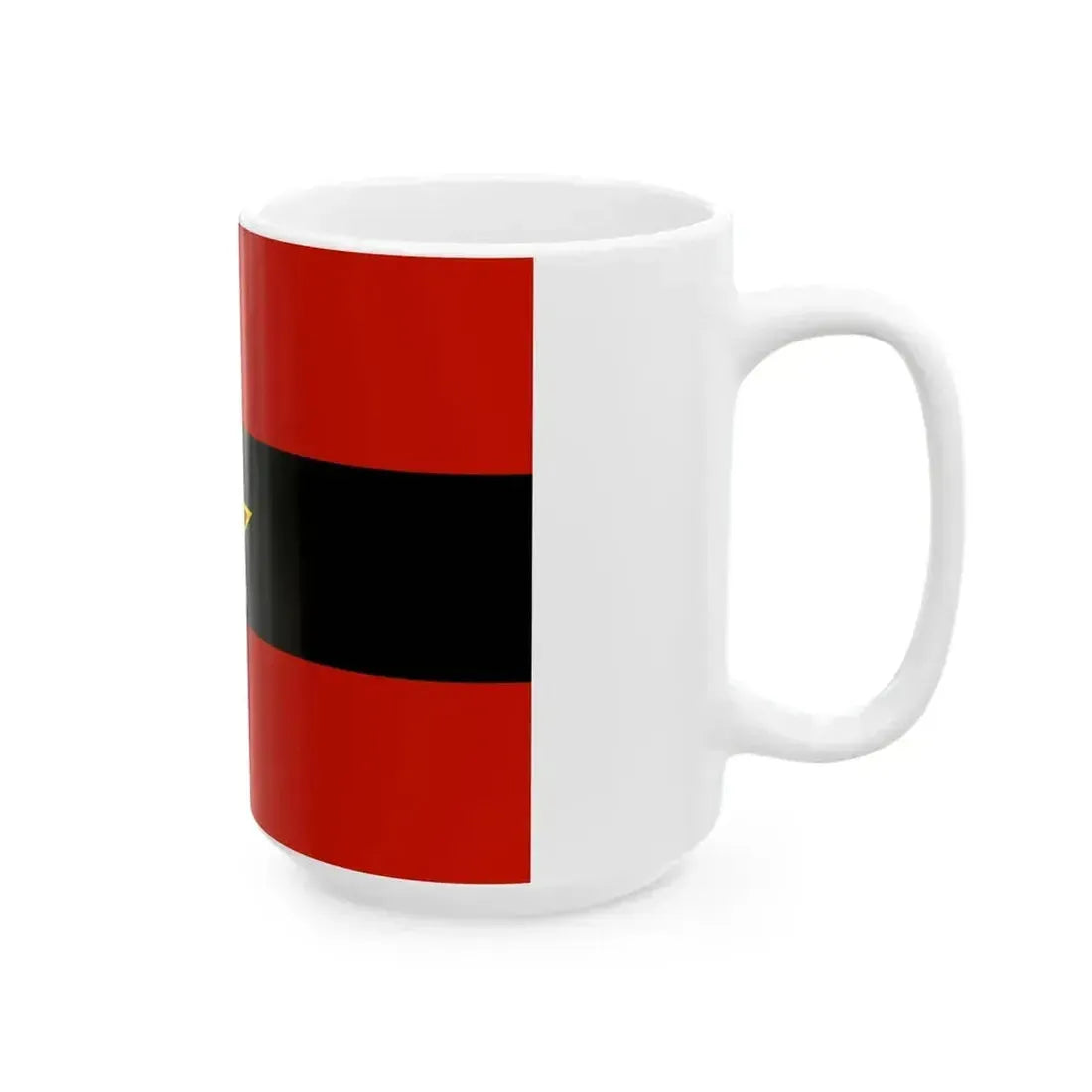 Civil Ensign of Albania 1945-1992 (Albania) White Coffee Mug - Go Mug Yourself