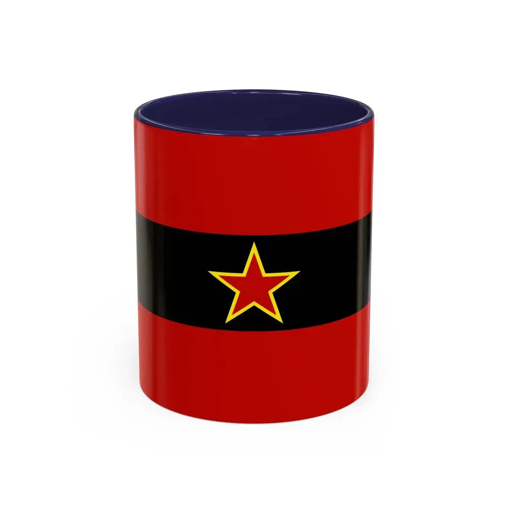 Civil Ensign of Albania 1945 to 1992 - Accent Coffee Mug 11oz Navy - Go Mug Yourself